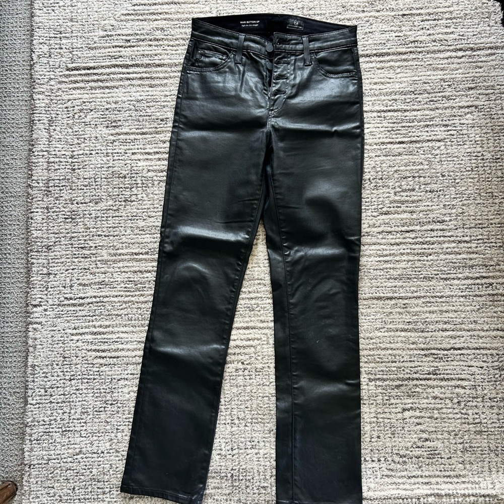 AG Mari Button Up high rise slim straight